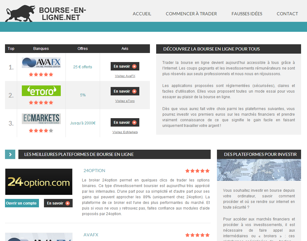 comment faire de la bourse en ligne